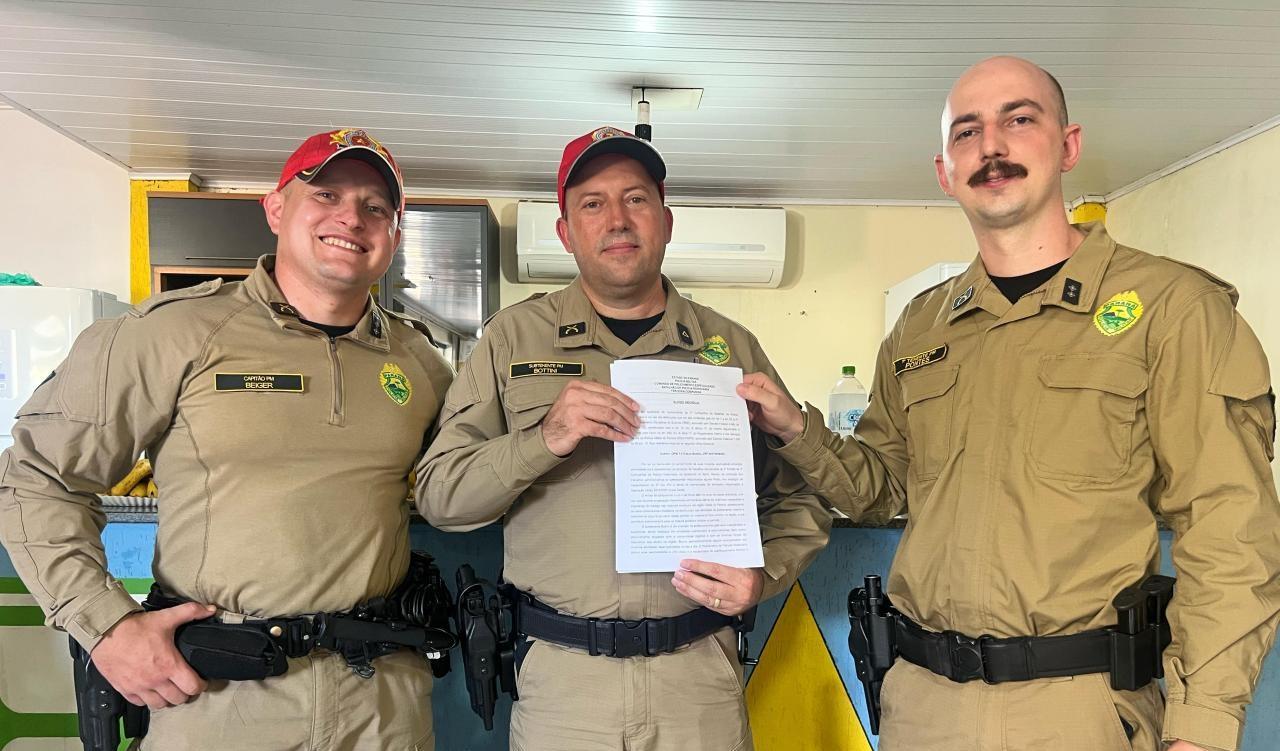 SUBTENENTE EDSON BOTTINI É HOMENAGEADO COM REFERÊNCIA ELOGIOSA PELO BPRV