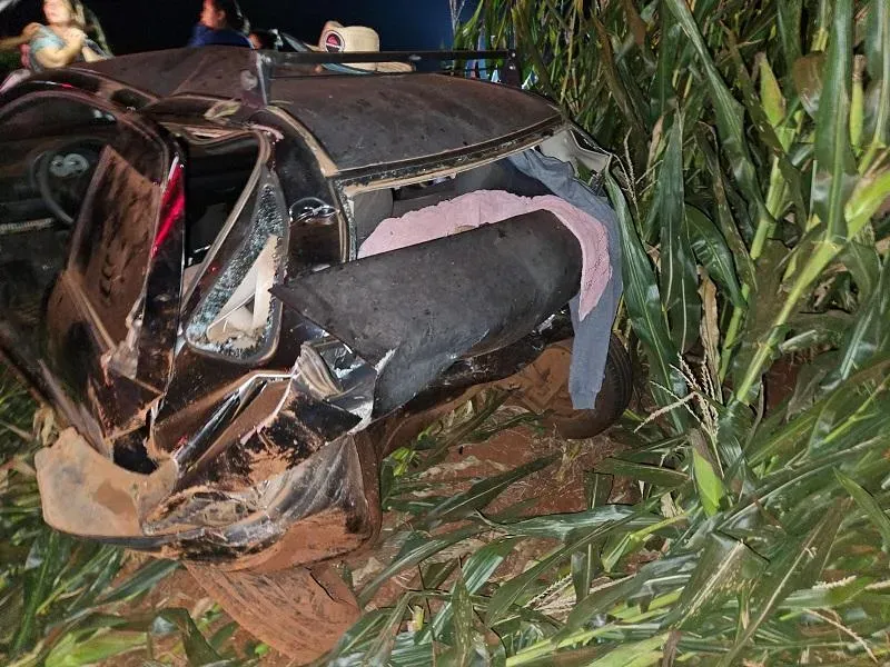 COLISÃO TRASEIRA NA PR-364 DEIXA UMA PESSOA FERIDA