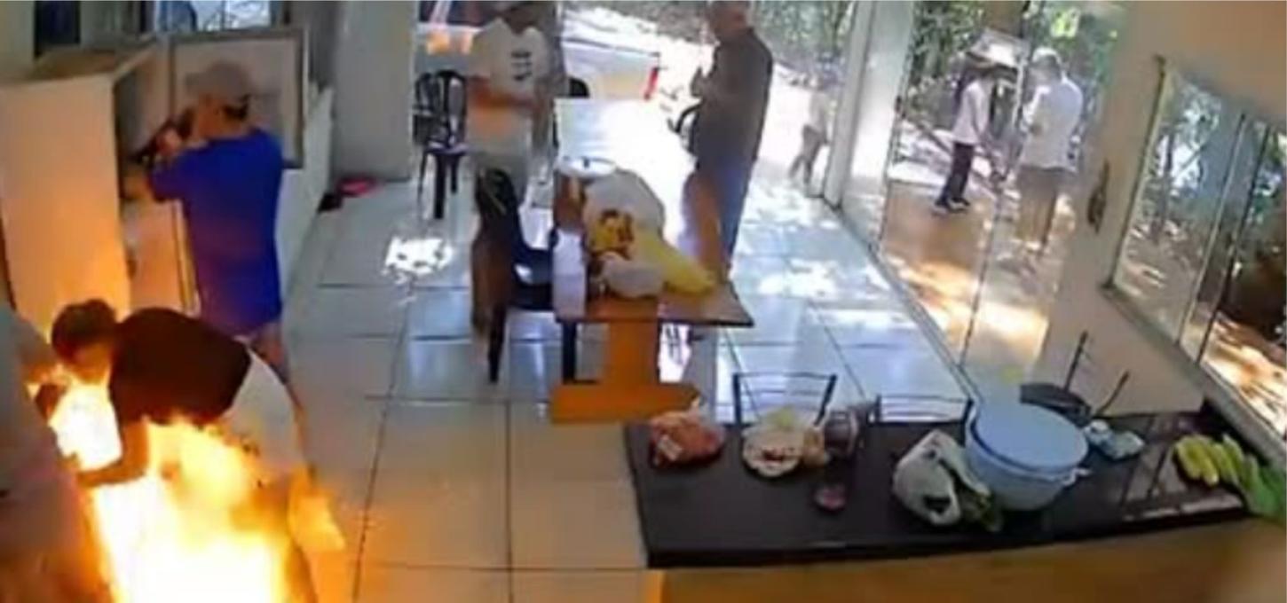 EXPLOSÃO EM COZINHA DEIXA MULHER FERIDA EM BOA VISTA DA APARECIDA