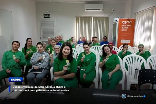 MAIO LARANJA CHEGA À UPL DO ITAVÓ COM PALESTRA E AÇÃO EDUCATIVA EM ITAIPULÂNDIA