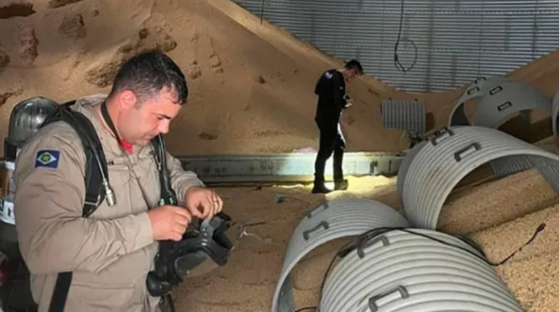 TRABALHADOR DE 18 ANOS CAI EM ROSCA DE SILO, NÃO RESISTE E MORRE