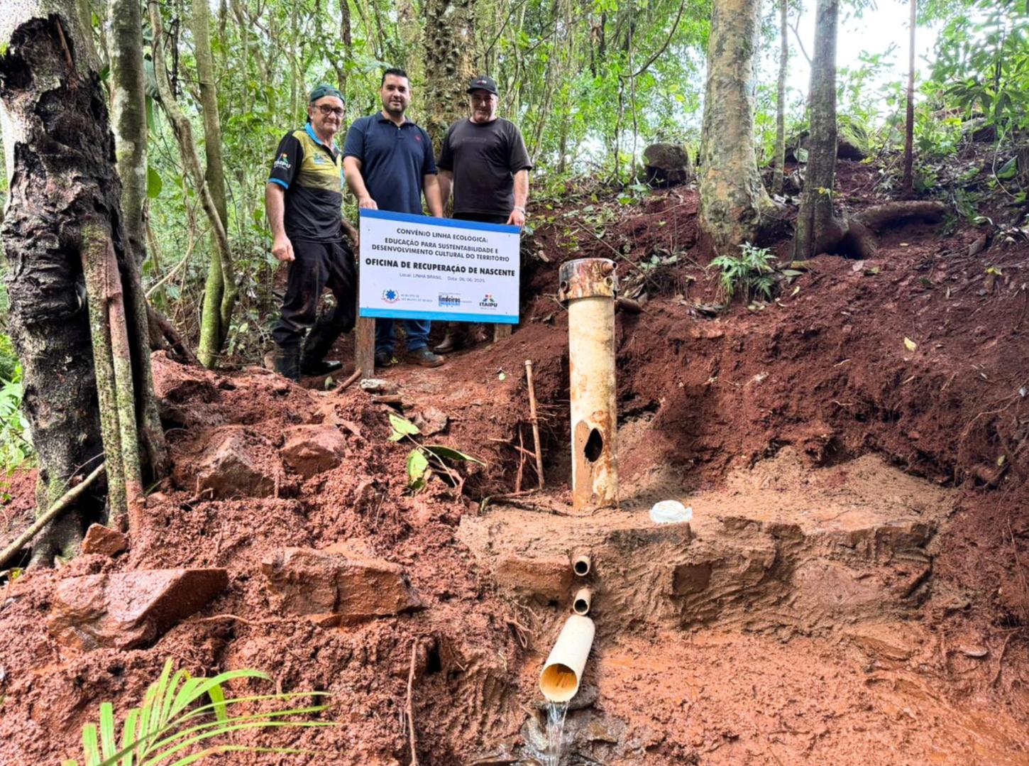 GOVERNO DE SÃO MIGUEL RECUPERA NASCENTE E REALIZA O RECICLA SMI NO ENCERRAMENTO DA SEMANA DO MEIO AMBIENTE