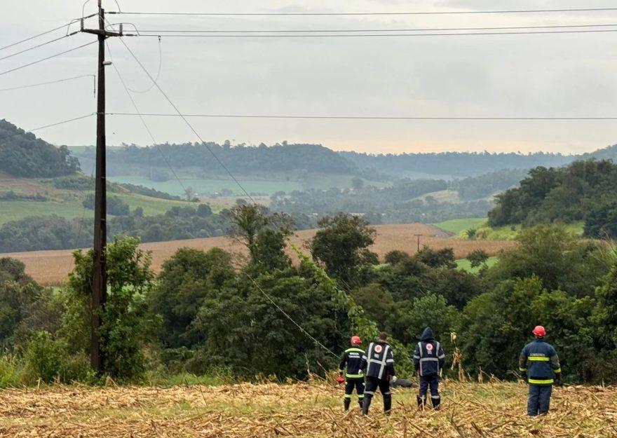 HOMEM MORRE ELETROCUTADO DURANTE LIMPEZA DE LAVOURA EM REALEZA