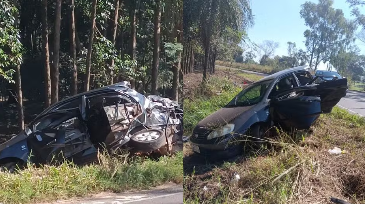 MOTORISTA BATE EM CAMINHÃO NA PR-580, É EJETADO E SAI ILESO DE ACIDENTE