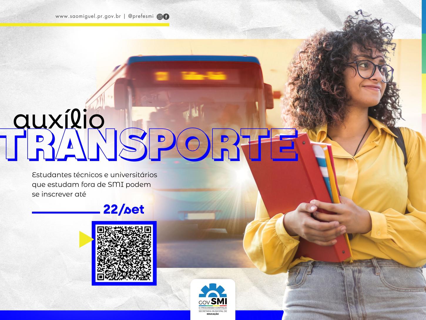 EDUCAÇÃO INICIA CHAMAMENTO DE 2025 PARA O AUXÍLIO-TRANSPORTE AOS ESTUDANTES TÉCNICOS E UNIVERSITÁRIOS DE SÃO MIGUEL