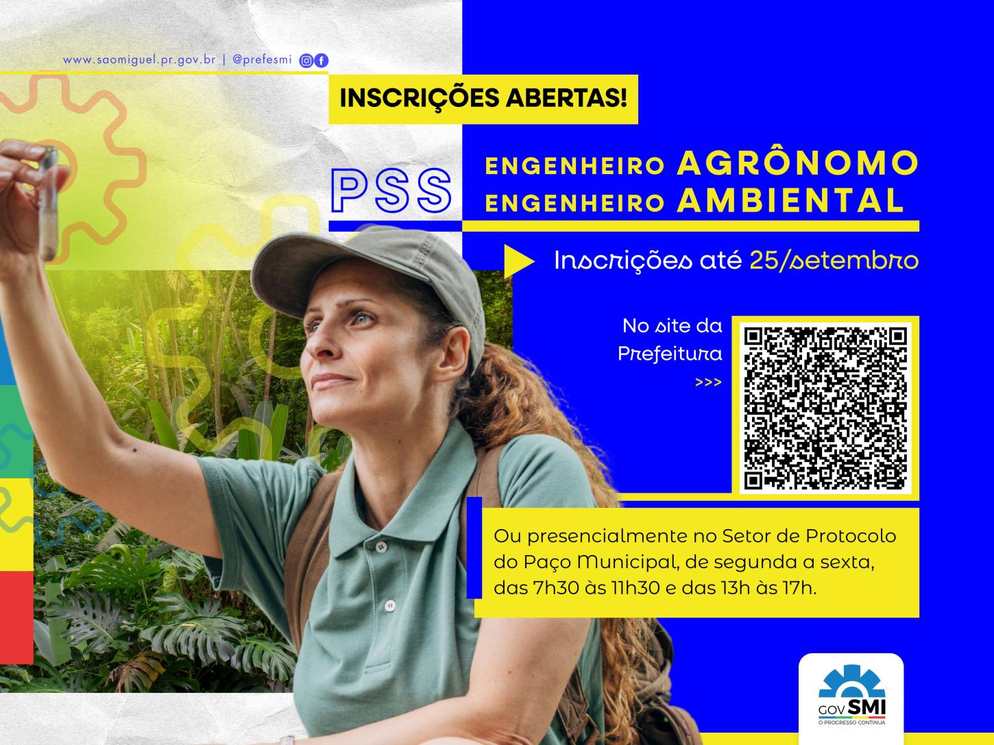 GOVERNO MUNICIPAL DE SÃO MIGUEL ABRE PSS PARA ENGENHEIRO AGRÔNOMO E ENGENHEIRO AMBIENTAL