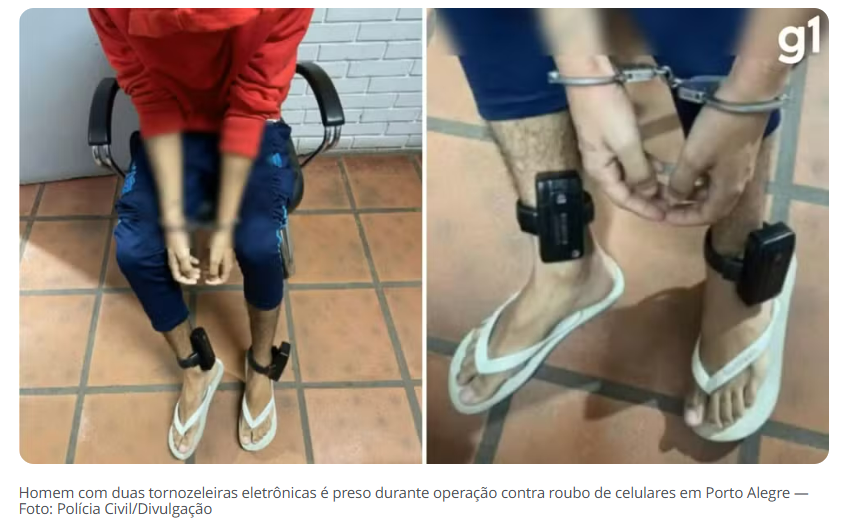 DUAS TORNOZELEIRAS ELETRÔNICAS AO MESMO TEMPO? ATÉ DELEGADO FICOU SURPRESO, MAS RS TEM MAIS DE 20 PESSOAS NA MESMA SITUAÇÃO