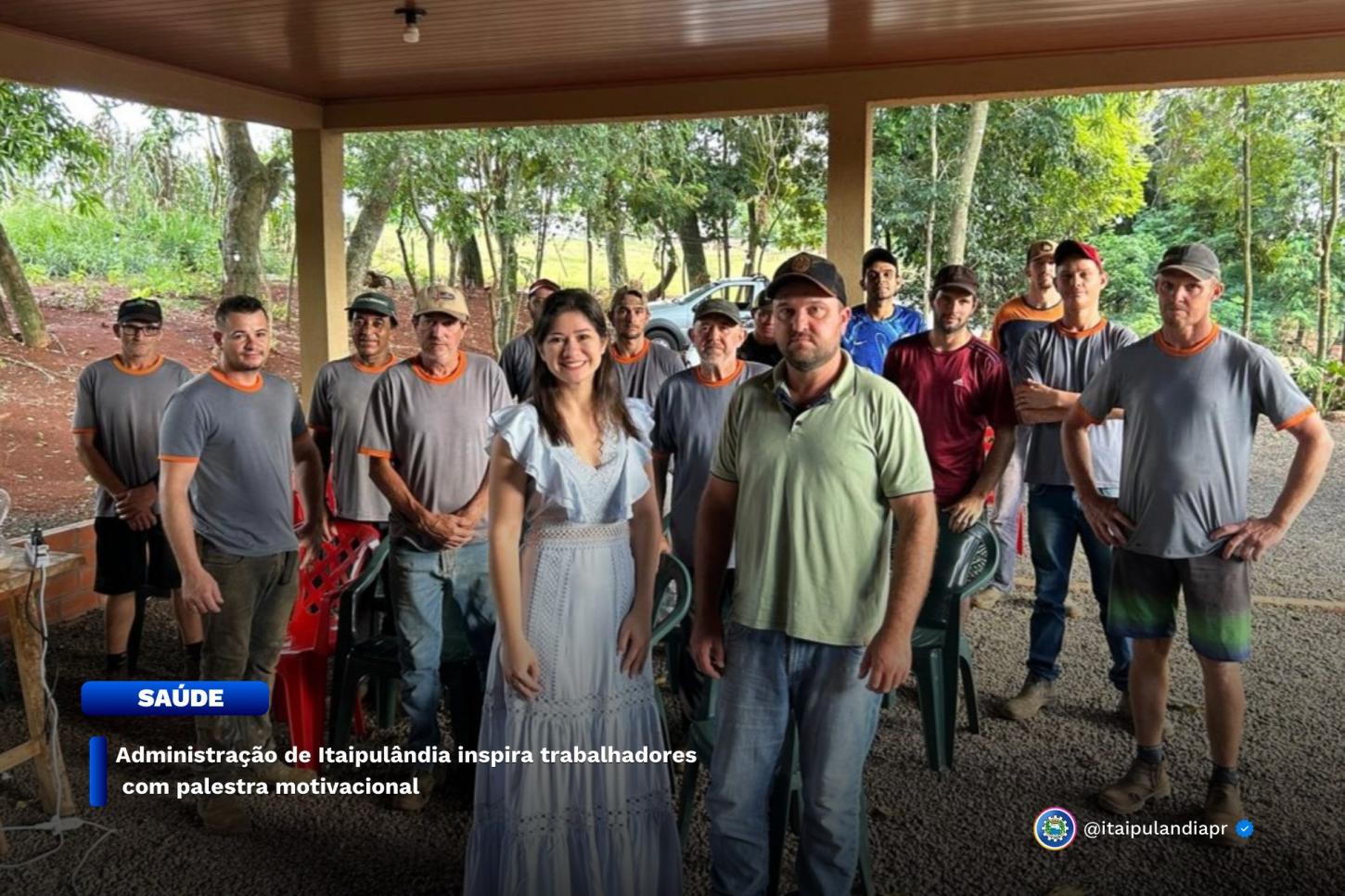 ADMINISTRAÇÃO DE ITAIPULÂNDIA INSPIRA TRABALHADORES COM PALESTRA MOTIVACIONAL