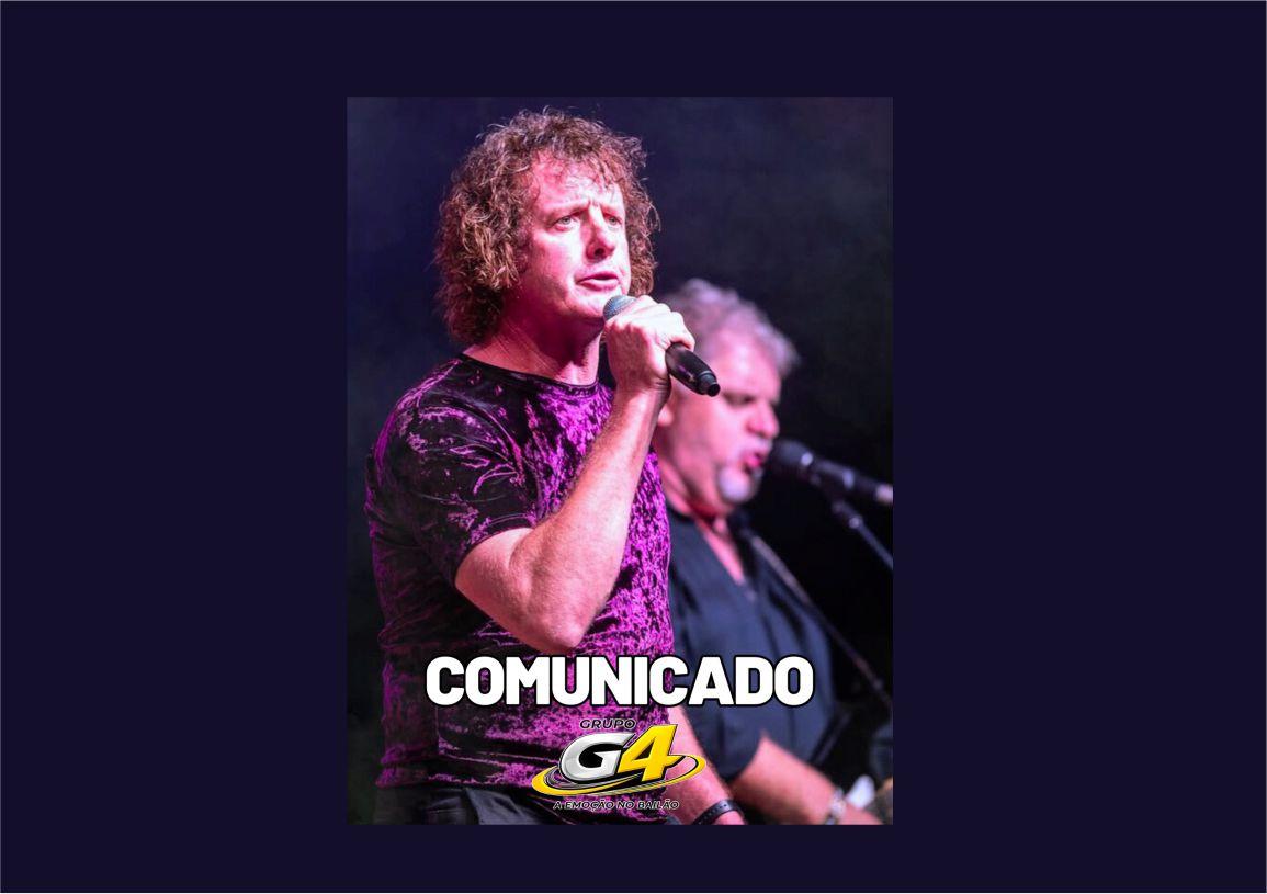 VOCALISTA DO GRUPO G4 PASSA POR CIRURGIA E SE AFASTA TEMPORARIAMENTE DOS PALCOS