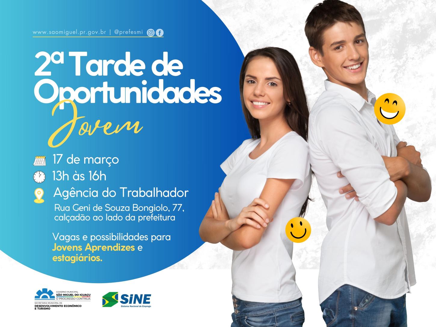AGÊNCIA DO TRABALHADOR PROMOVE TARDE DE OPORTUNIDADES PARA JOVENS EM SÃO MIGUEL DO IGUAÇU
