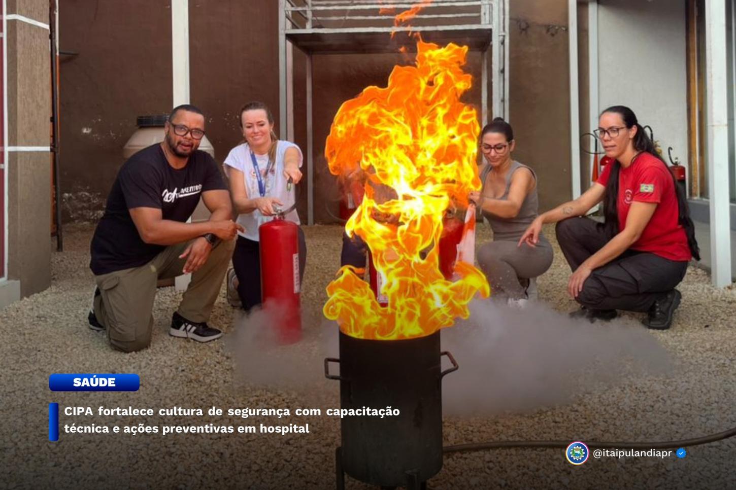 CIPA FORTALECE CULTURA DE PREVENÇÃO COM CAPACITAÇÃO E AÇÕES EM HOSPITAL EM ITAIPULÂNDIA