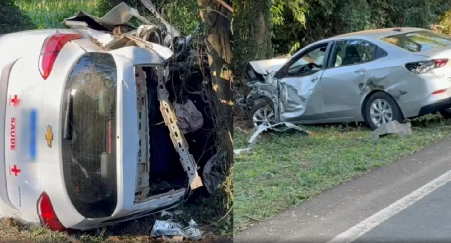 ACIDENTE GRAVE DEIXA CINCO MORTOS E TRÊS FERIDOS NA TRAGÉDIA NA PR-158