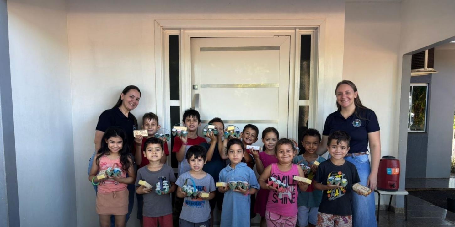 CRAS DE ITAIPULÂNDIA PROMOVE ATIVIDADE DE PÁSCOA COM CRIANÇAS E ADOLESCENTES DO SCFV