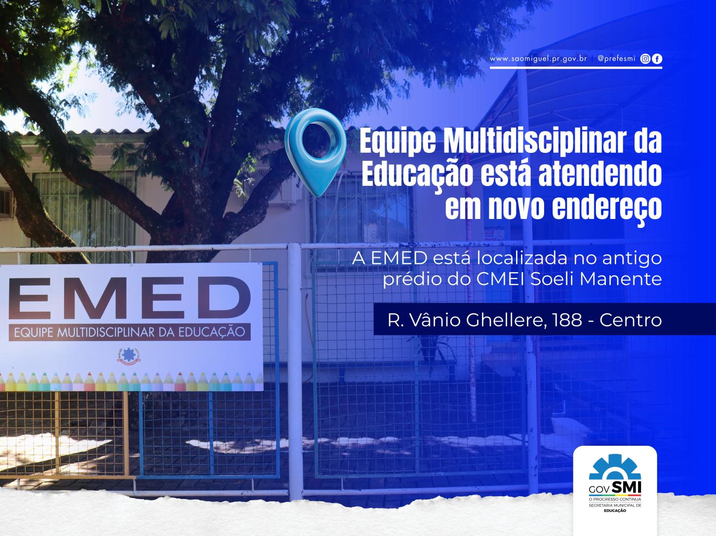 EMED PASSA A ATENDER EM NOVO ENDEREÇO E AMPLIA ACOMPANHAMENTO DE ALUNOS EM SÃO MIGUEL DO IGUAÇU