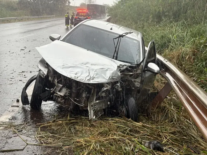 GRAVE ACIDENTE NA BR-163 DEIXA MOTORISTA FERIDO ENTRE MERCEDES E BELA VISTA