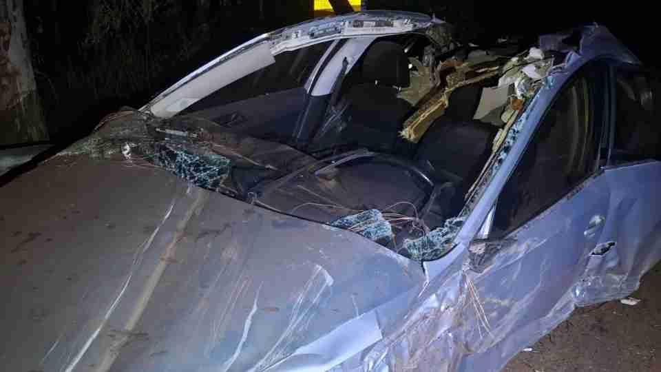 JOVEM DE 23 ANOS FICA FERIDO APÓS SAÍDA DE PISTA NA PR-490