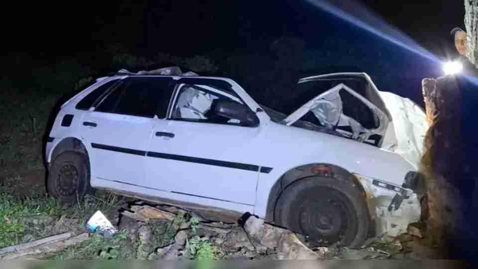 MOTORISTA FICA FERIDO APÓS COLIDIR COM BOI NA PR-082 ENTRE RIBEIRÃO BONITO E GRANDES RIOS