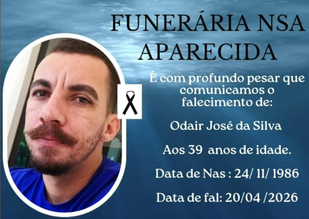 ODAIR JOSÉ DA SILVA FALECE AOS 39 ANOS EM ITAIPULÂNDIA