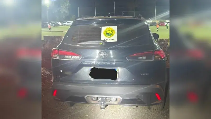 PM RECUPERA CARRO FURTADO NO CENTRO DE FOZ DO IGUAÇU