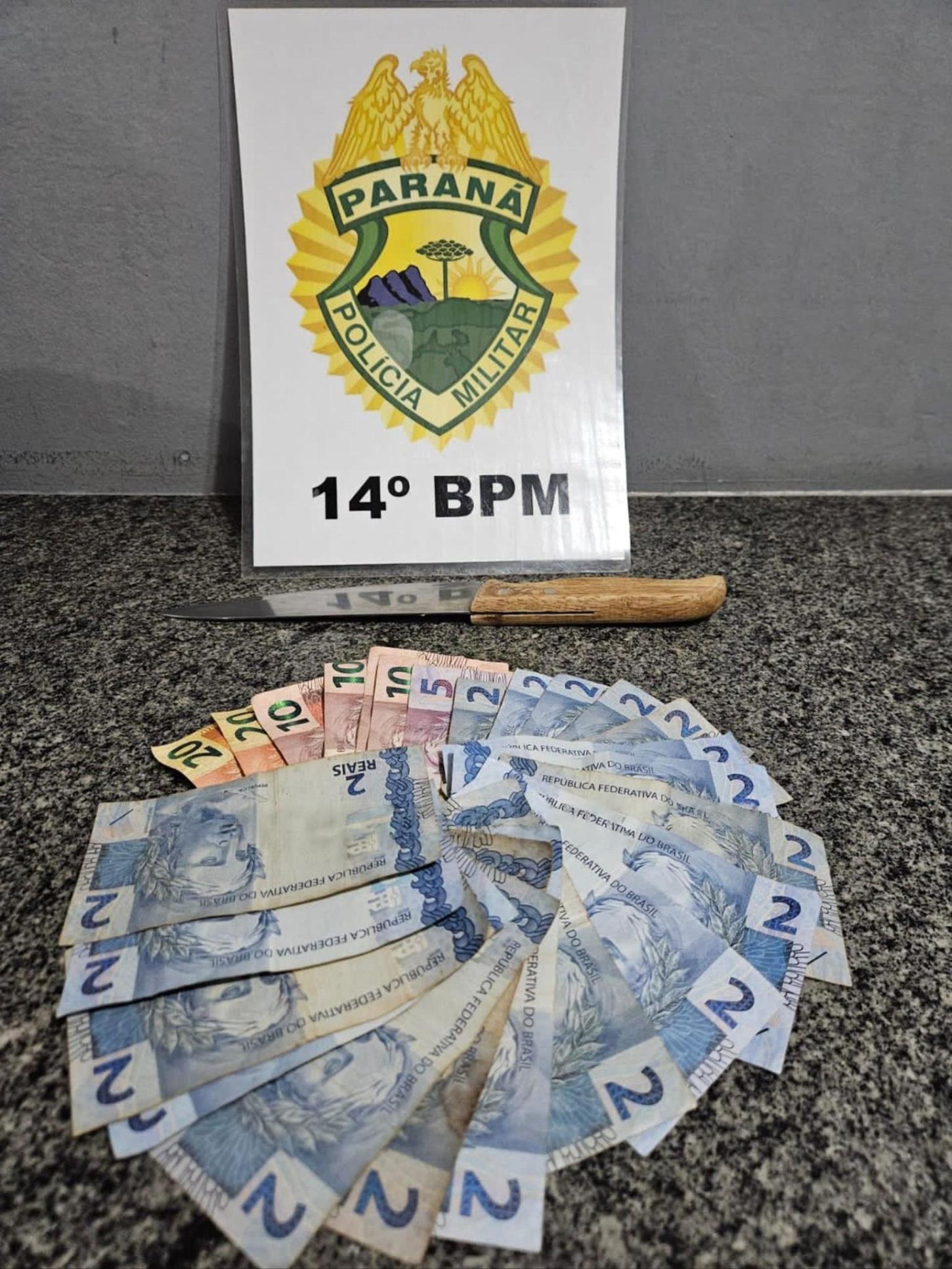 SUSPEITO DE ROUBO COM FACA É PRESO APÓS SER RECONHECIDO PELA VÍTIMA EM SÃO MIGUEL DO IGUAÇU