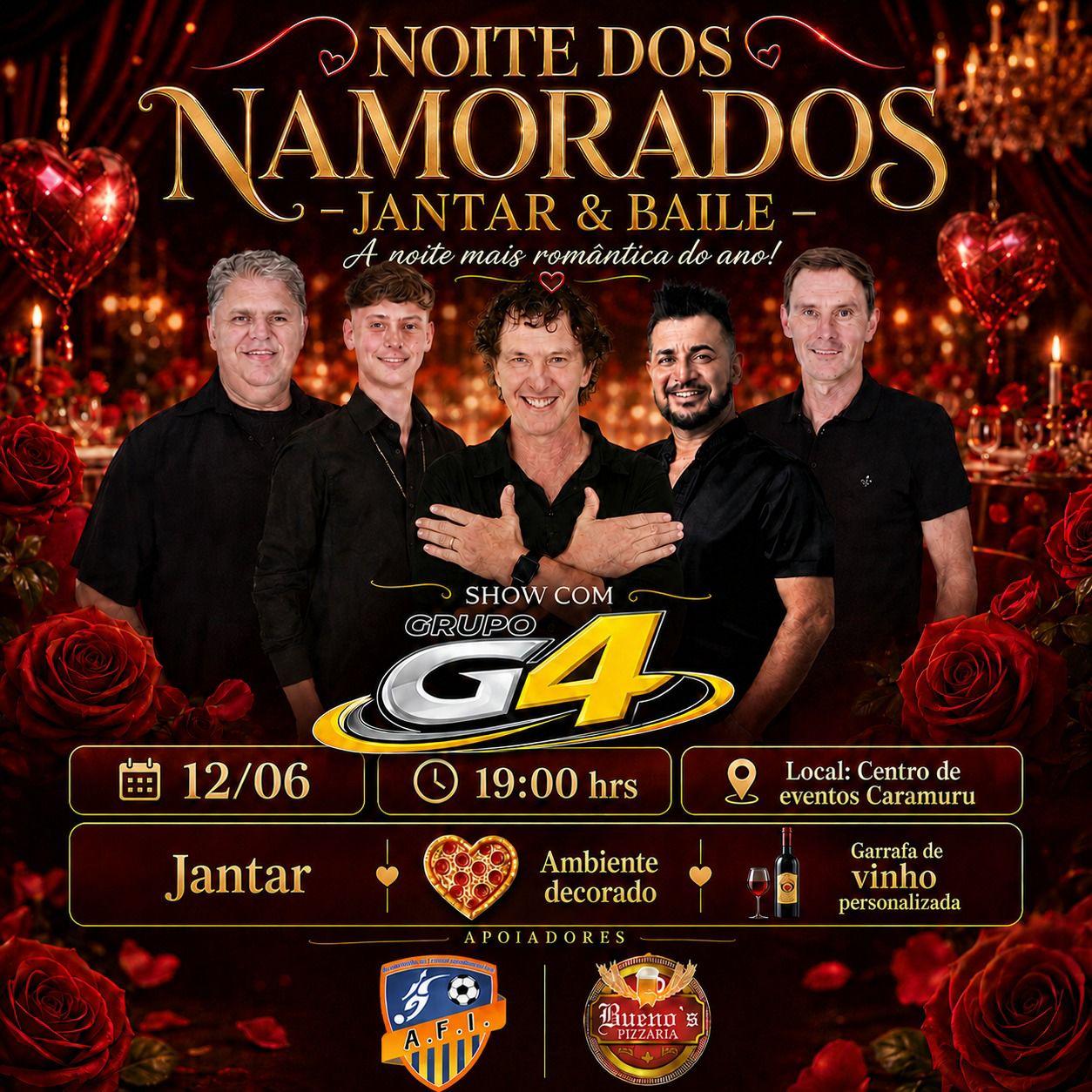 BUENOS PIZZARIA REALIZA NOITE DOS NAMORADOS COM JANTAR E BAILE EM ITAIPULÂNDIA