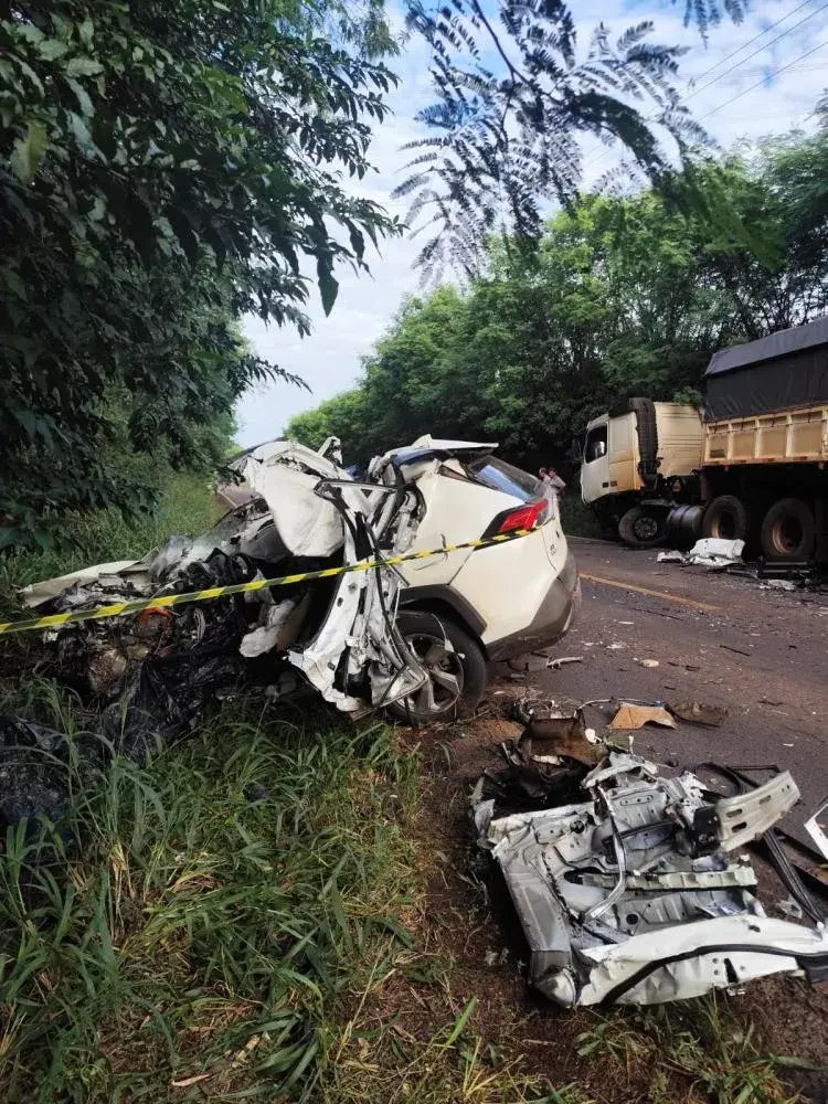 MOTORISTA MORRE EM GRAVE ACIDENTE ENTRE MISSAL E MEDIANEIRA NA PR-495