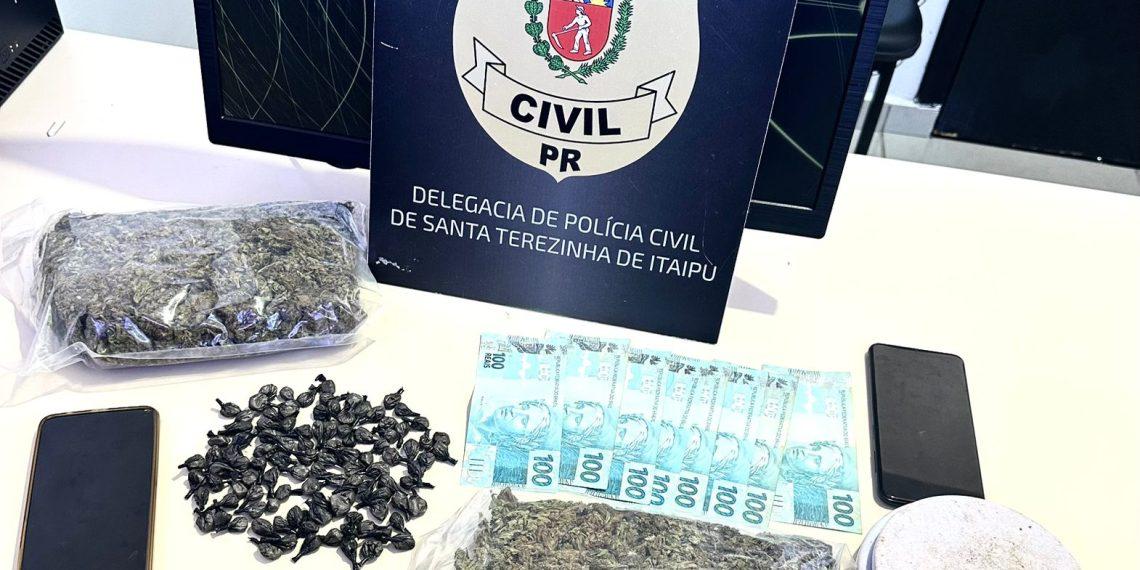 INVESTIGAÇÃO SOBRE DISPARO ACIDENTAL LEVA POLÍCIA CIVIL A DESCOBRIR DROGAS EM SANTA TEREZINHA DE ITAIPU