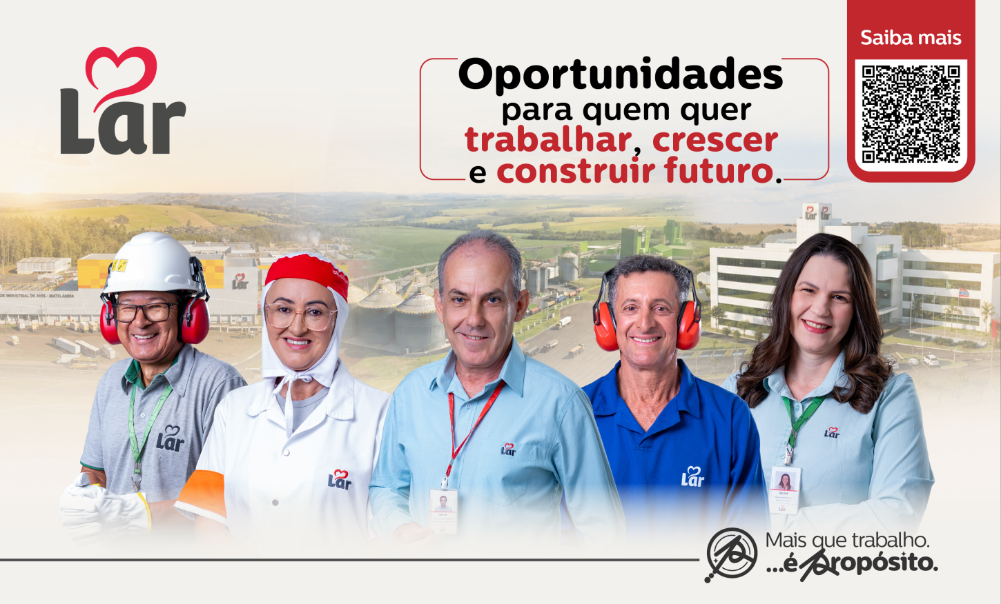 LAR AMPLIA ATUAÇÃO E REFORÇA BUSCA POR PROFISSIONAIS EM DIFERENTES ÁREAS E UNIDADES