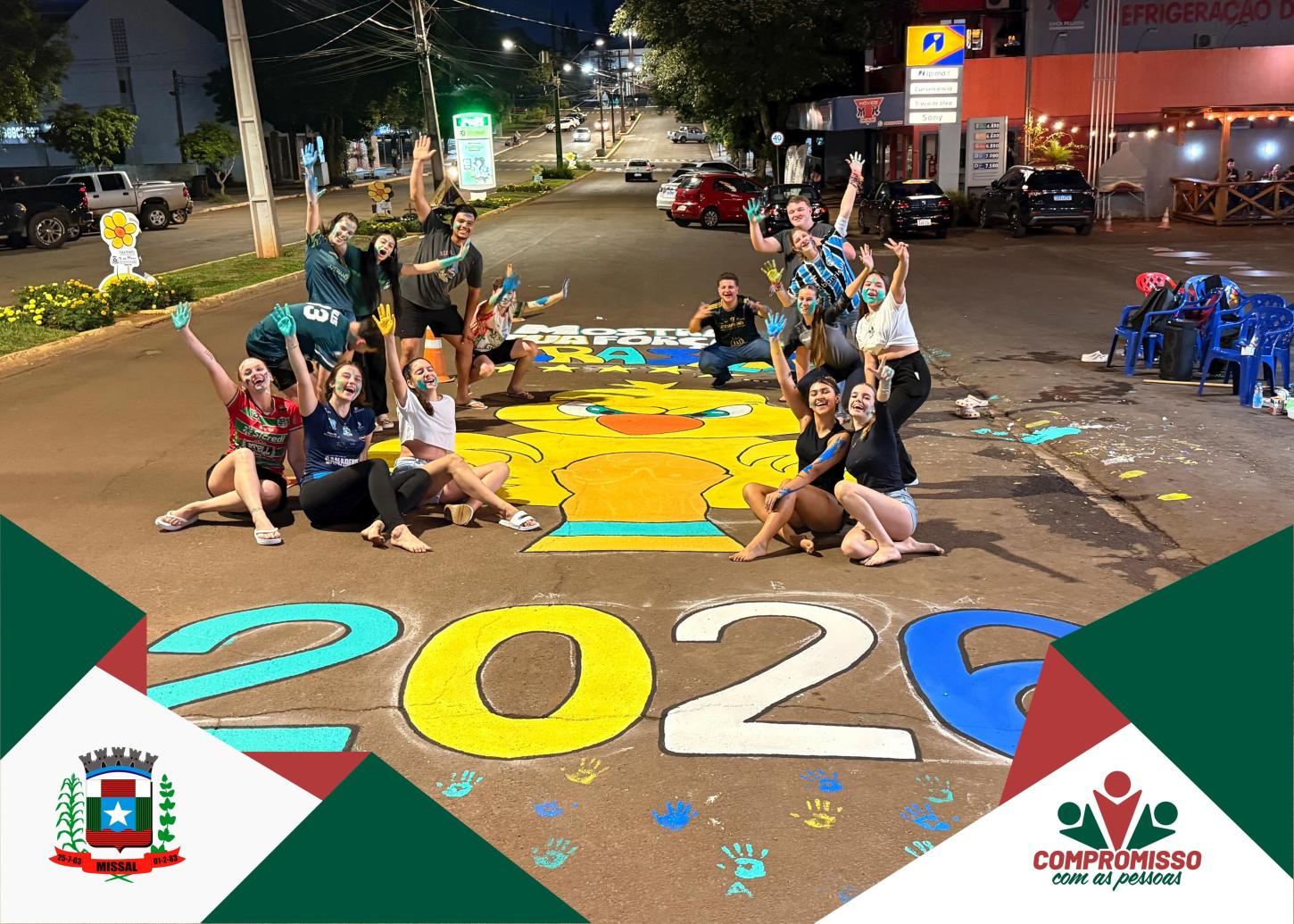 MISSAL JÁ VIVE O CLIMA DA COPA DO MUNDO DE FUTEBOL COM RUAS DECORADAS DE VERDE E AMARELO