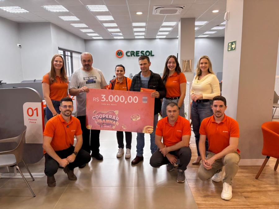MORADORES DE SERRANÓPOLIS DO IGUAÇU GANHAM R$ 3 MIL CADA EM CAMPANHA DA CRESOL