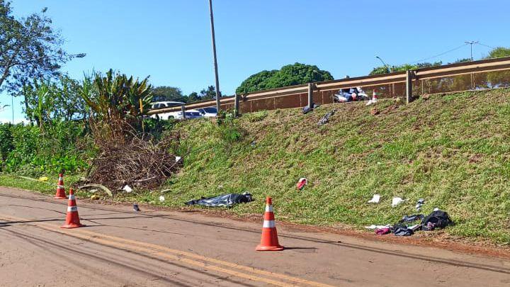 MOTOCICLISTA MORRE APÓS GRAVE ACIDENTE NA BR-277 EM MEDIANEIRA