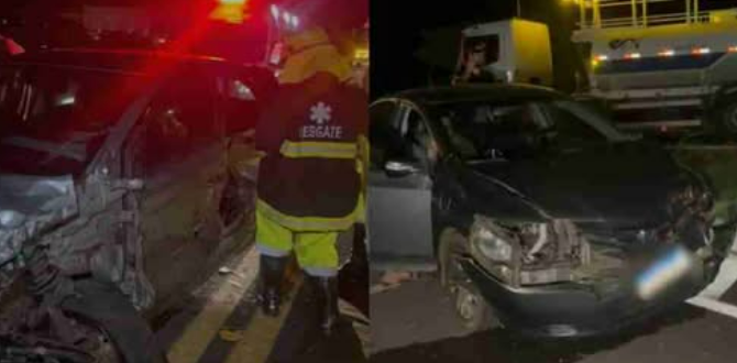 ULTRAPASSAGEM TERMINA EM GRAVE ACIDENTE NA BR-277 E MOBILIZA EQUIPES DE RESGATE EM CASCAVEL