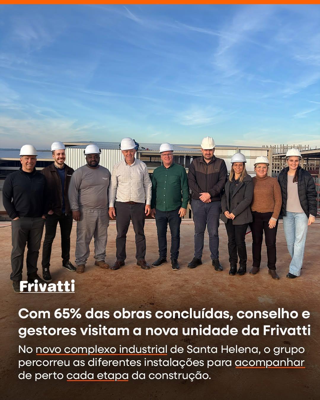 FRIVATTI EM SANTA HELENA ALCANÇA 65% DAS OBRAS CONCLUÍDAS