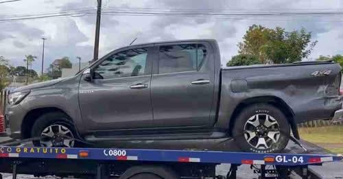 HILUX FURTADA DE PACIENTE EM HEMODIÁLISE É ENCONTRADA ABANDONADA ÀS MARGENS DA BR-163 EM CASCAVEL