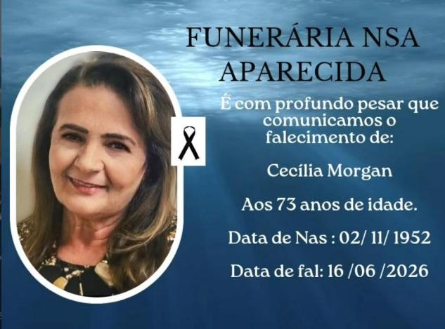 ITAIPULÂNDIA SE DESPEDE DE CECÍLIA MORGAN AOS 73 ANOS