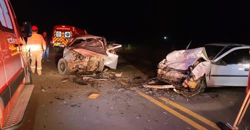 JOVEM DE 24 ANOS MORRE EM COLISÃO FRONTAL NA BR-158 ENTRE LARANJEIRAS DO SUL E MARQUINHO