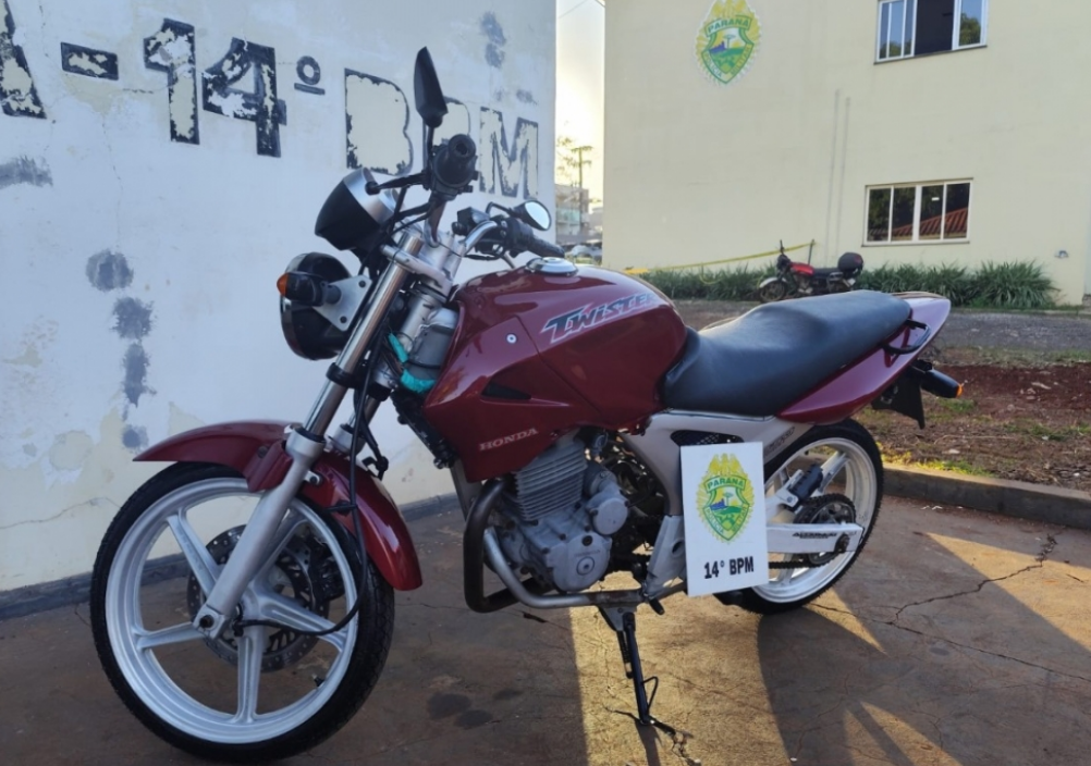 MOTOCICLETA É APREENDIDA DURANTE ABORDAGEM DA PATRULHA RURAL EM MEDIANEIRA