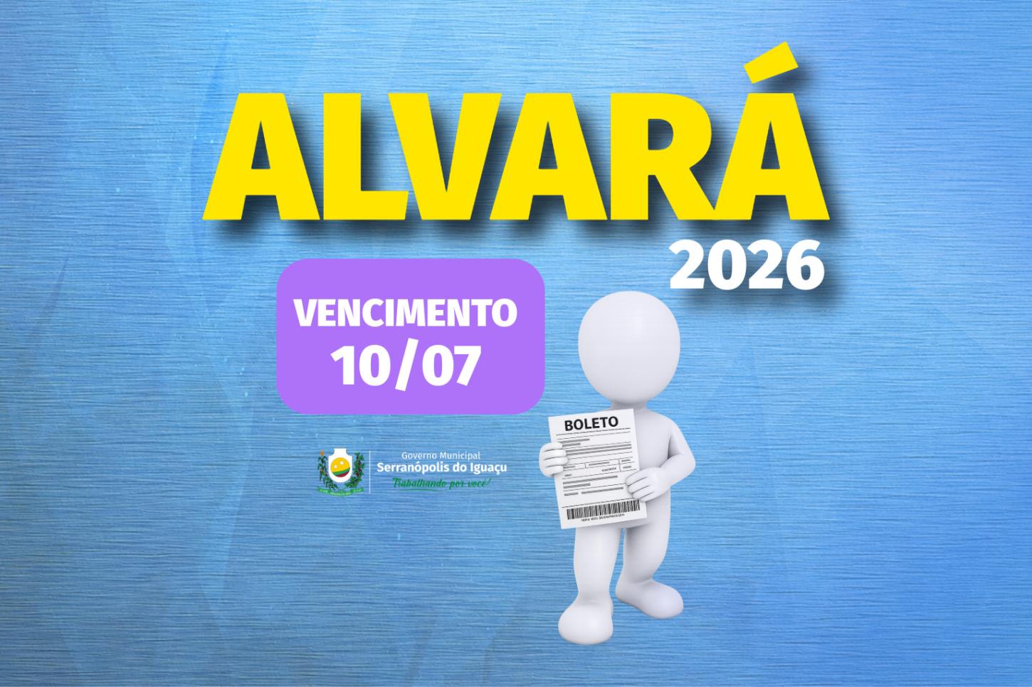 SERRANÓPOLIS DO IGUAÇU DISPONIBILIZA EMISSÃO DA TAXA DE ALVARÁ DE FUNCIONAMENTO 2026