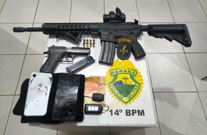 TRÊS SUSPEITOS SÃO PRESOS APÓS ROUBO DE VEÍCULO EM MEDIANEIRA E PERSEGUIÇÃO PELA BR-277, EM SÃO MIGUEL DO IGUAÇU