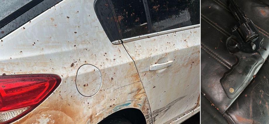 VEÍCULO MONITORADO É ENCONTRADO ABANDONADO COM REVÓLVER NA LINHA GHELLERE, EM SÃO MIGUEL DO IGUAÇU