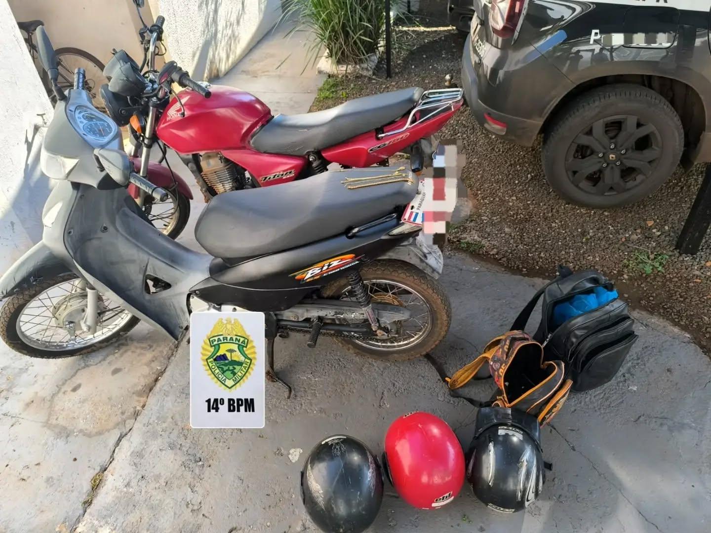 MOTO E SEMIJOIAS FURTADAS EM ITAIPULÂNDIA SÃO RECUPERADAS PELA PM EM SÃO MIGUEL DO IGUAÇU