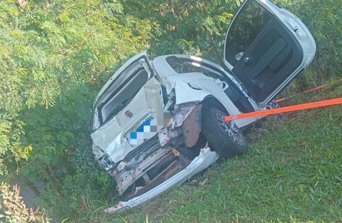 ACIDENTE NA BR-277 DEIXA MOTORISTA FERIDA E MOBILIZA EQUIPES DE RESGATE EM SÃO MIGUEL DO IGUAÇU