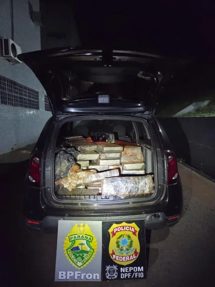 BPFRON E POLÍCIA FEDERAL APREENDEM EM ITAIPULÂNDIA QUASE 580 QUILOS DE MACONHA 