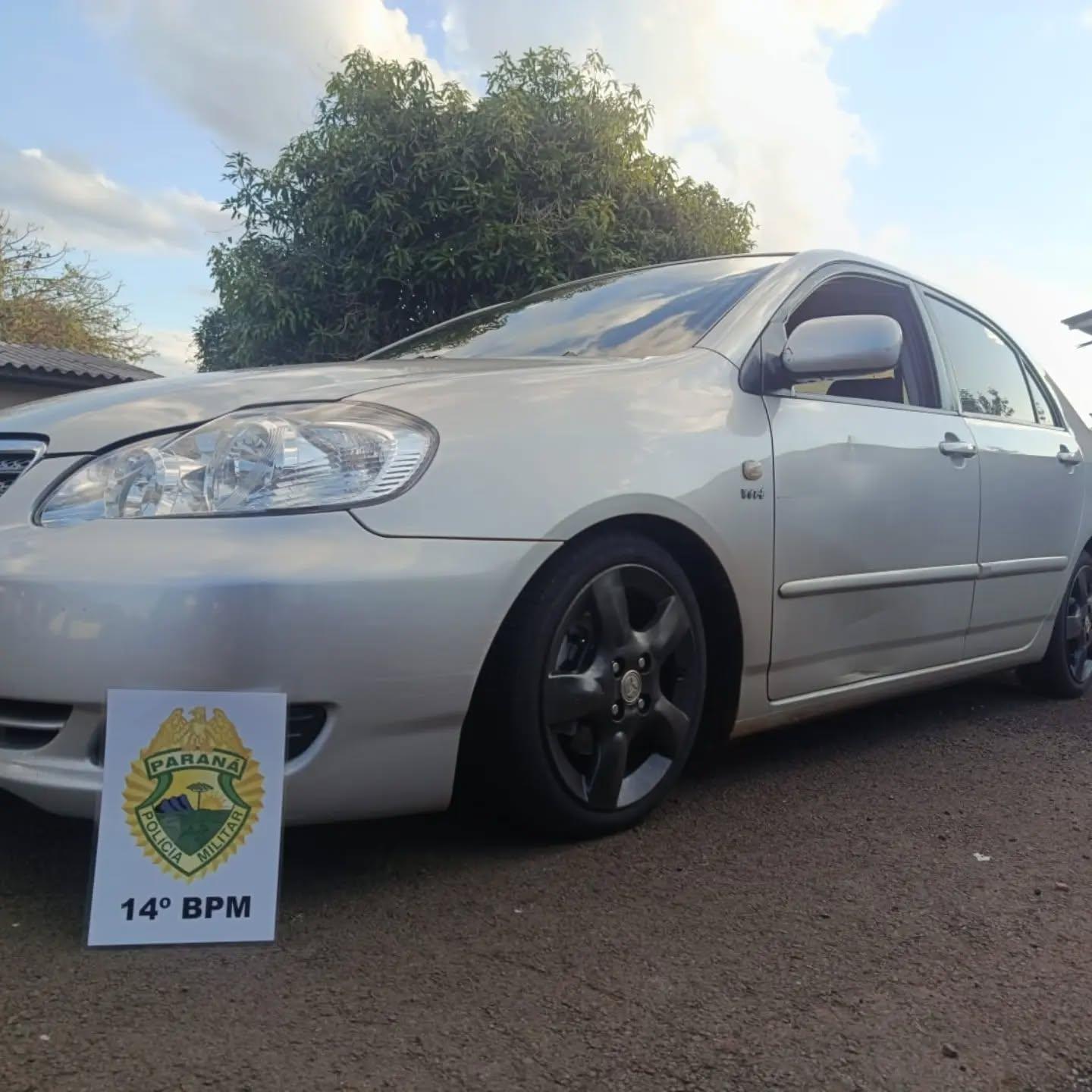 COROLLA COM SUSPENSÃO ALTERADA É APREENDIDO EM SÃO MIGUEL DO IGUAÇU