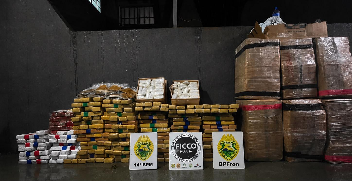 OPERAÇÃO INTEGRADA APREENDE MAIS DE MEIA TONELADA DE DROGAS EM FOZ DO IGUAÇU