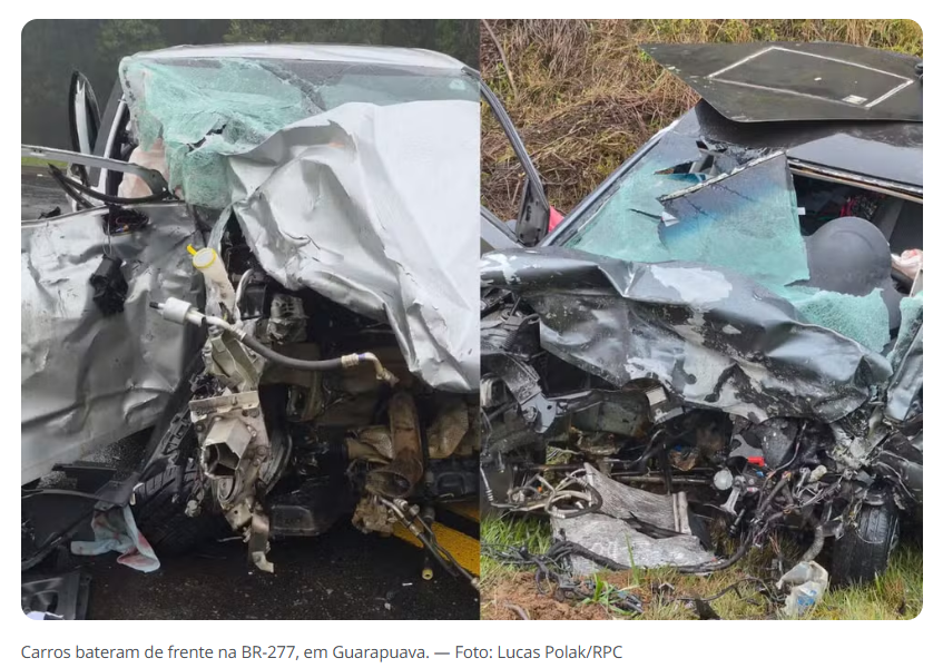 QUATRO PESSOAS MORREM EM GRAVE ACIDENTE NA BR-277