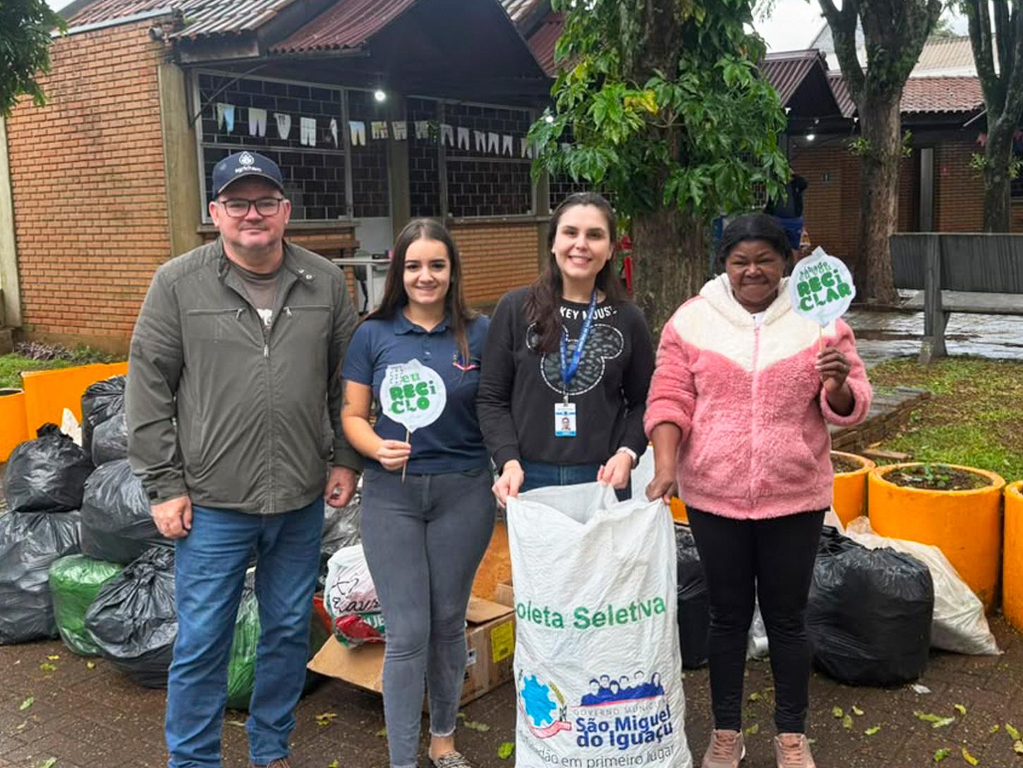 RECICLA SMI DE JULHO RECEBE MAIS DE 380 QUILOS DE MATERIAIS RECICLÁVEIS