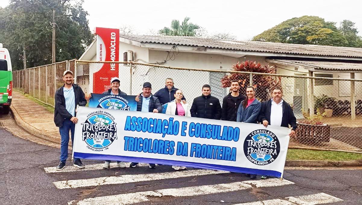 TRICOLORES DA FRONTEIRA DE ITAIPULÂNDIA PROMOVEM CAMPANHA DE DOAÇÃO DE SANGUE