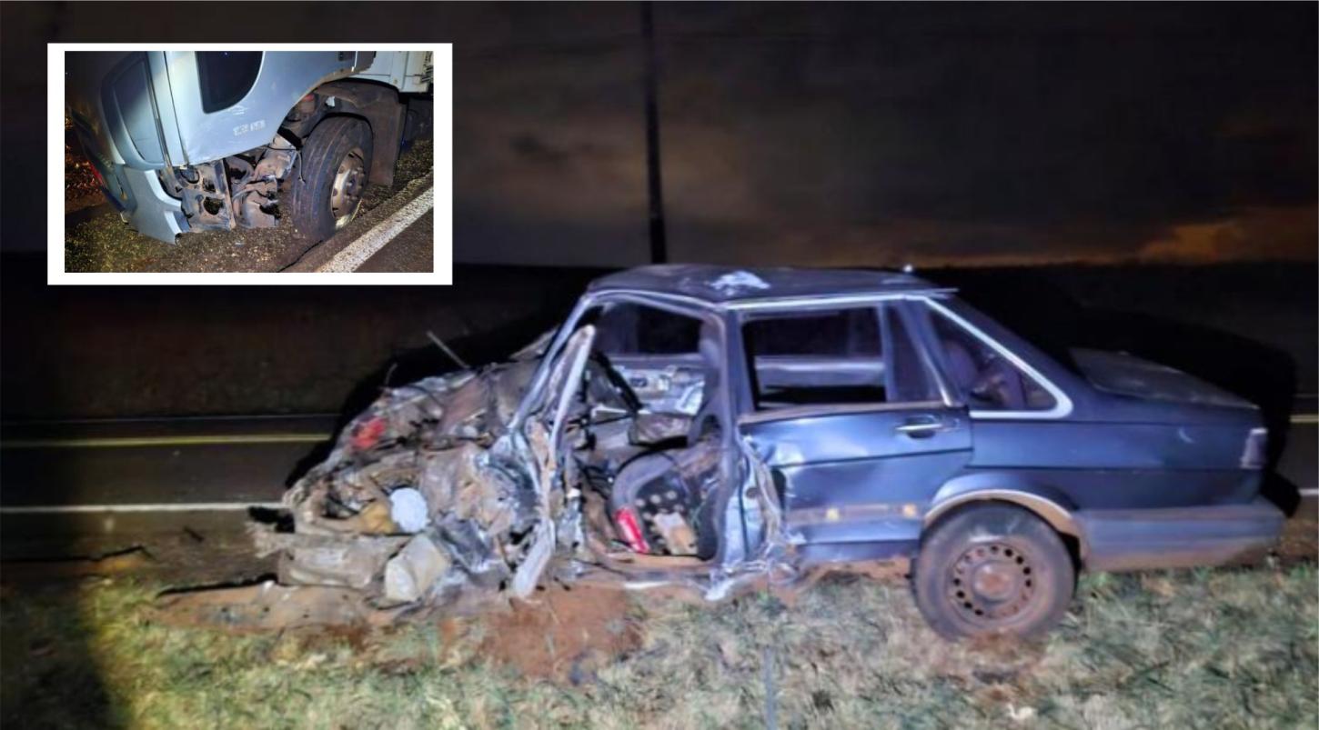 ACIDENTE NA PR-495 DEIXA MOTORISTA FERIDO ENTRE MEDIANEIRA E MISSAL