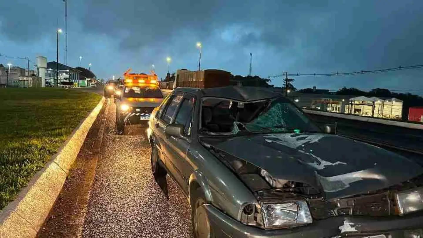 CAMINHONEIRO MORRE ATROPELADO AO TENTAR ATRAVESSAR A BR-277